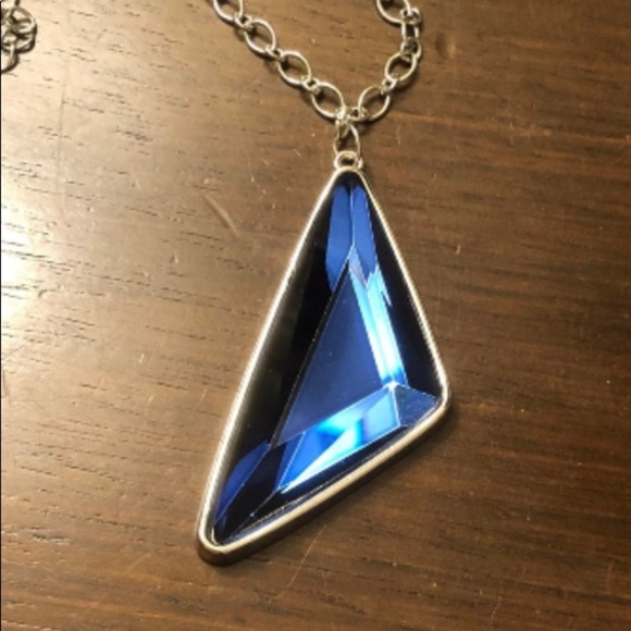 Paparazzi Blue Pendant Necklace with Chain Mail Earrings 🐼🐼🐼 - Picture 5 of 11